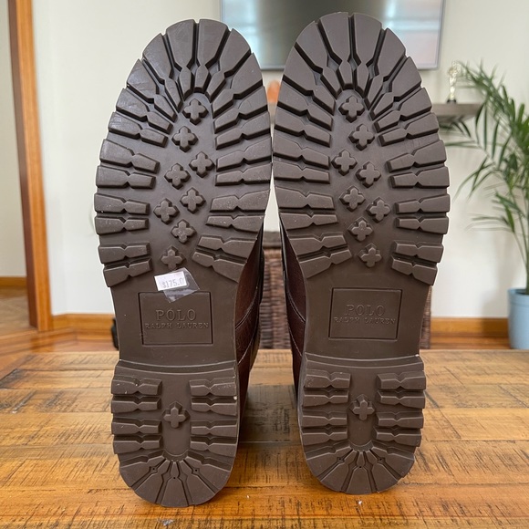 Polo Ralph Lauren Men’s Ranger Boot in Dark Brown, Smooth Oil Leather. Size 12 D - Picture 5 of 6